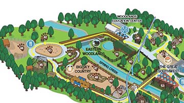 partial view of ZooAmerica map