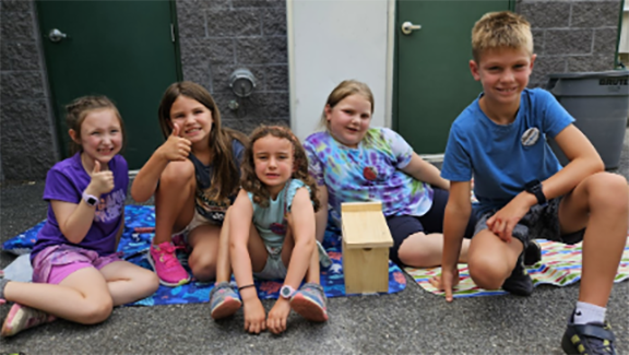 ZooCamp bluebird nest box project