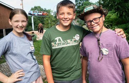 Kids at ZooCamp at ZooAmerica