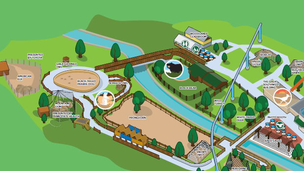 ZooAmerica map
